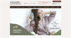 Desktop Screenshot of melado.ru