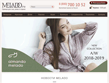 Tablet Screenshot of melado.ru